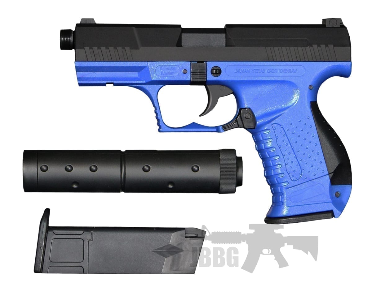 HA124 Airsoft Pistol with Silencer Just BB Guns