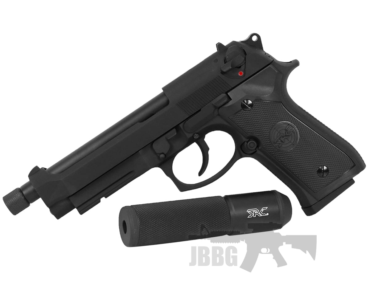 SR92 X2 Gas Airsoft Pistol with Silencer Just BB Guns