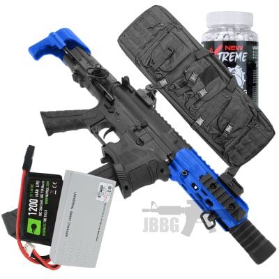 Bundle Offer Bulldog Falcon Z QD AEG Airsoft Gun Pro Set 222
