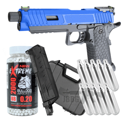 BABA YAGA Combat Master Hi Capa Co2 Blowback Airsoft Pistol Bundle Offer Set ss