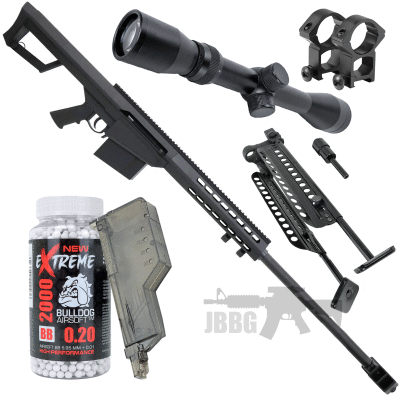G31 Bundle Offer Airsoft Sniper Rifle Set Blue Special Offer black 1000