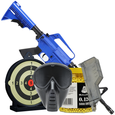 M4 MR700 Tactical Spring Airsoft Gun Bundle Offer Set blue 5