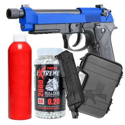 SRC M92 Gas Blowback Gas Airsoft Pistol Bundle Offer 1