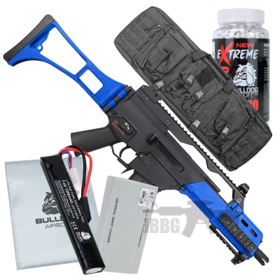 Bundle Offer SRC GEN3 G36 Airsoft Gun Set Blue y778