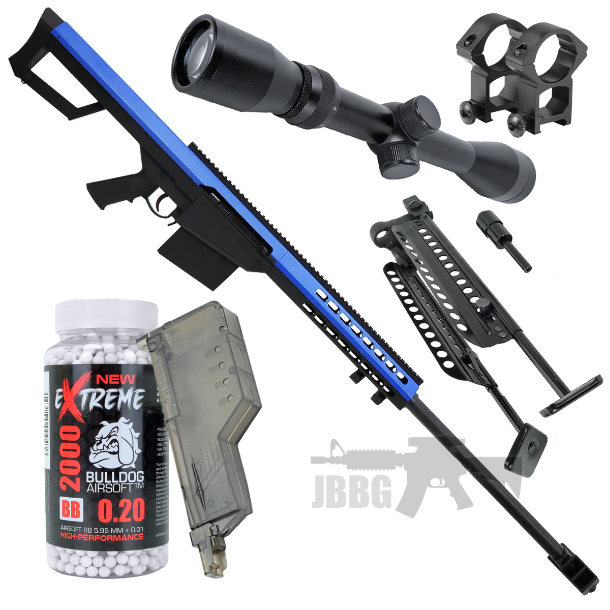 G31 Bundle Offer Airsoft Sniper Rifle Set Blue Special Offer blue 1000
