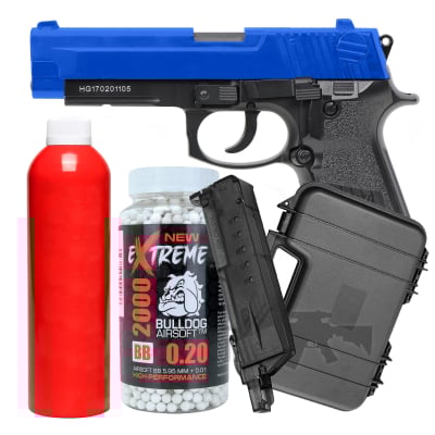 HG170 Gas Airsoft Full Metal Pistol Bundle Set Offer b1