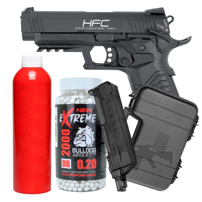 Bundle Offer HG171B TAC 1911 Gas Pistol Black gt