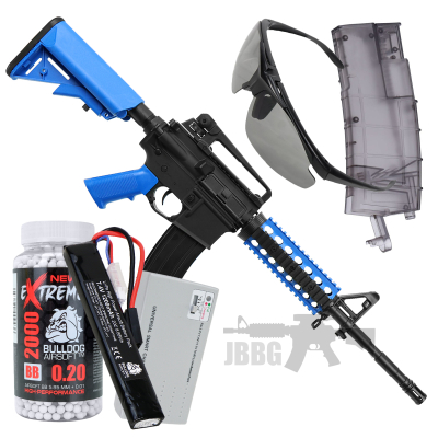 Bundle Offer Bulldog M4PG RIS Airsoft Starter Set ggg890