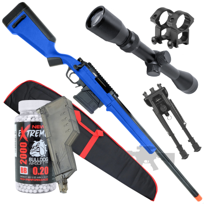 Amoeba AS 01 Striker Airsoft Sniper Rifle Bundle Offer 111