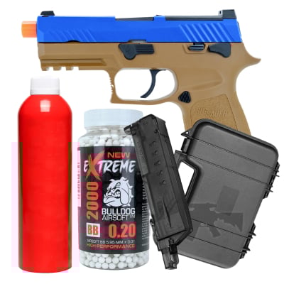 Sig Sauer P320 M18 Gas Blowback Airsoft Pistol Bundle Offer 111
