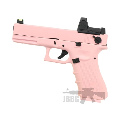 Raven EU18C Airsoft GBB Pistol Pink with BDS