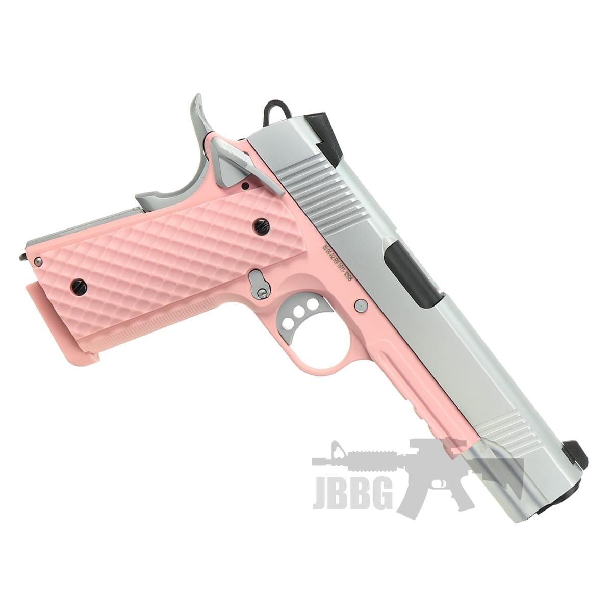 Raven Meu 1911 Airsoft GBB Pistol Pink with Rail