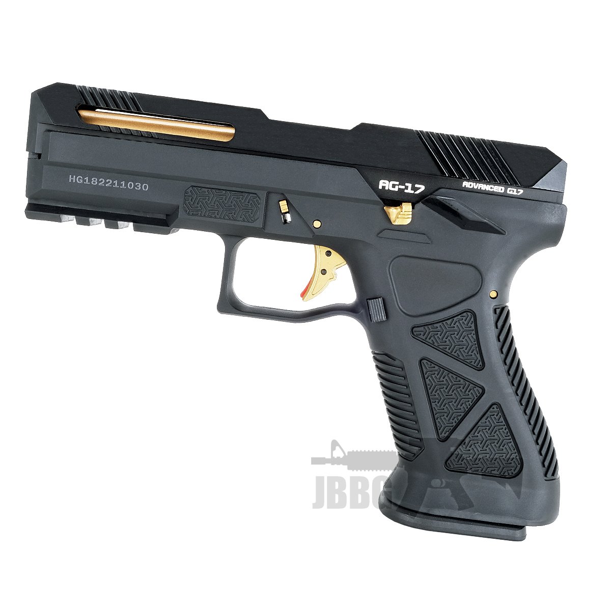 HG182 AG17 SCORPION GAS AIRSOFT PISTOL BLACK