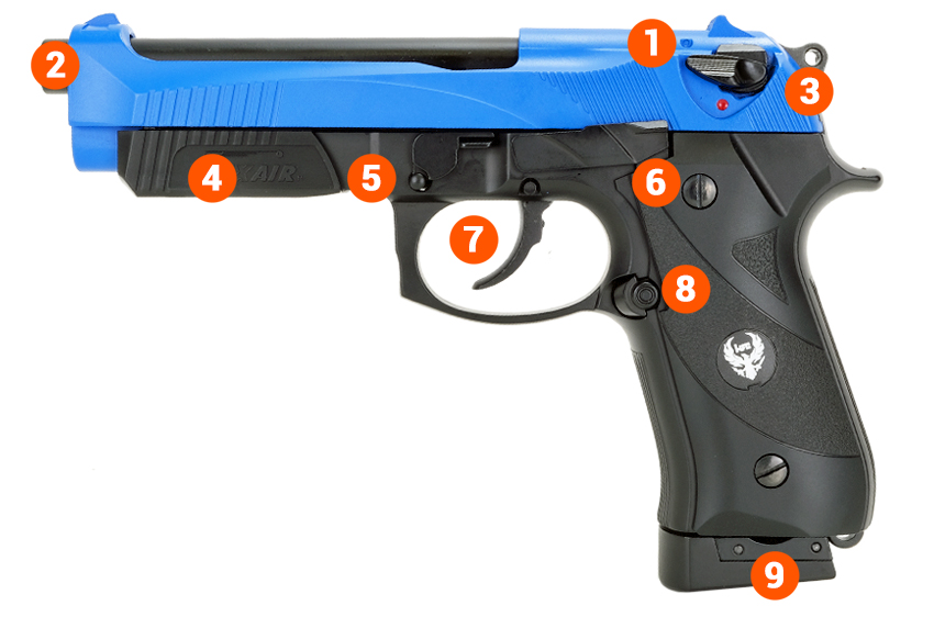 HG192 Airsoft Pistol BL C02 INFO 2