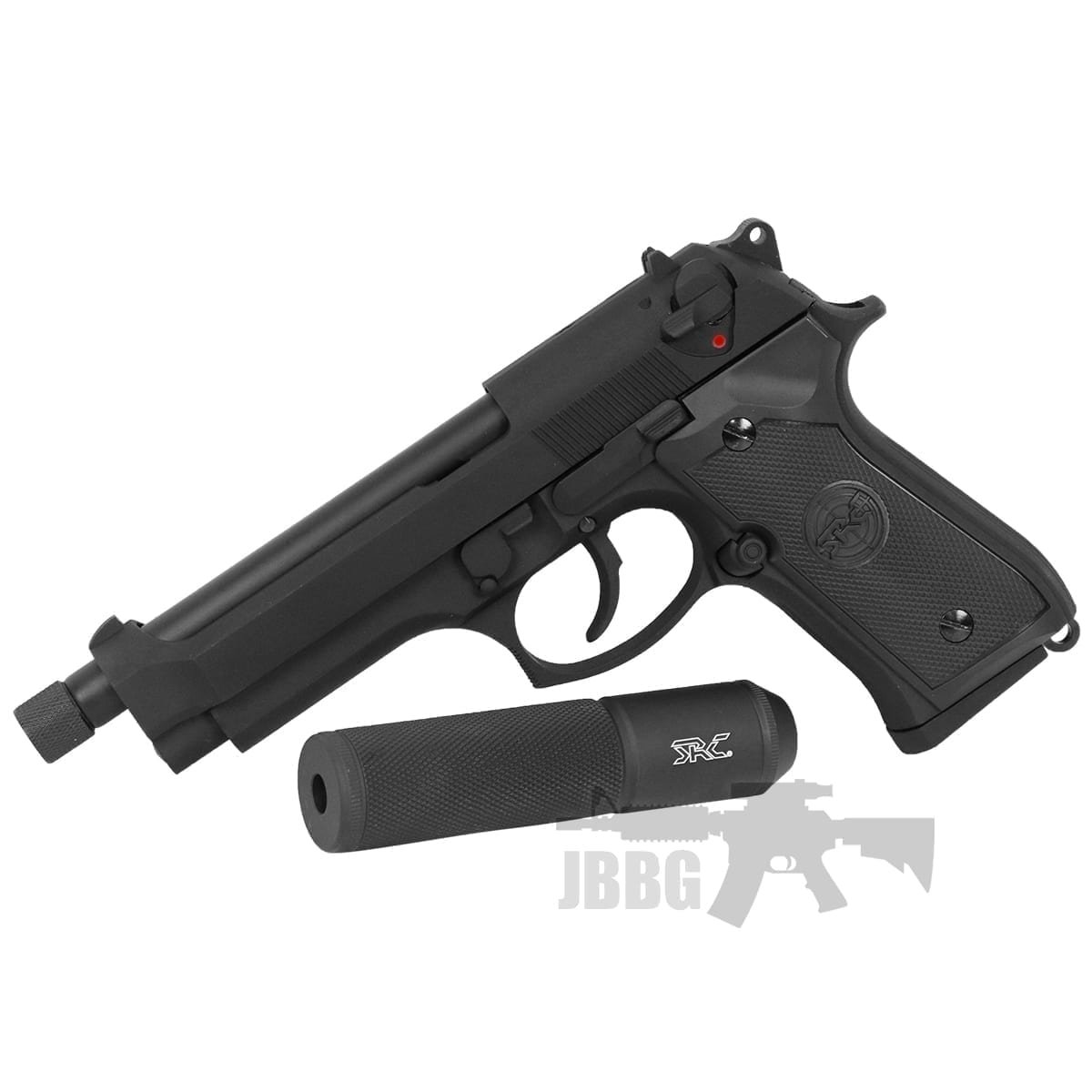 SR92 Gas Airsoft Pistol with Silencer