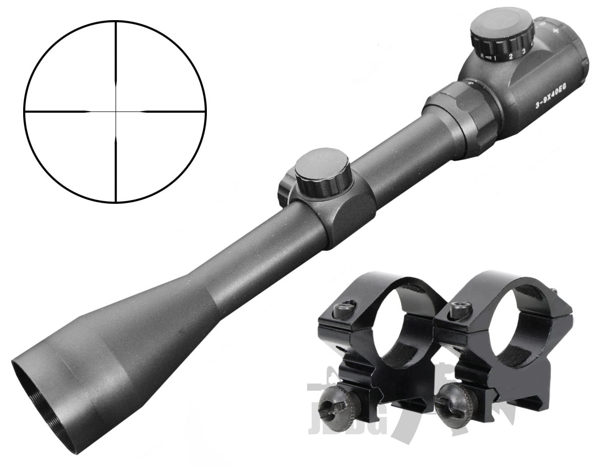 3X9X40 EG Rifle Scope with Mounts Just BB Guns