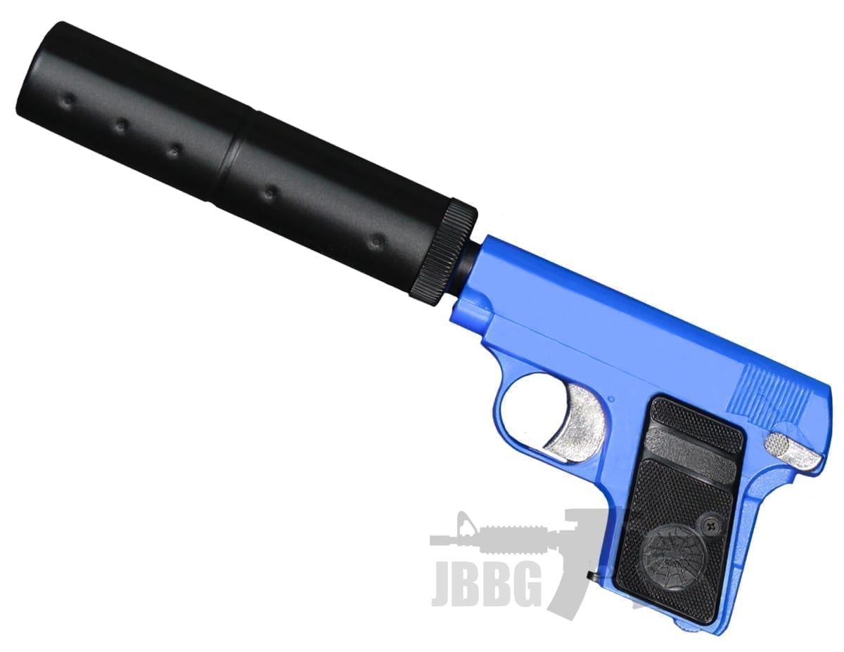 HG107 Airsoft Pistol with Silencer - Just BB Guns