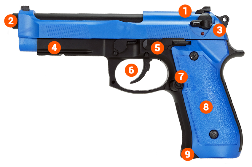 hg190 air pistol info gas