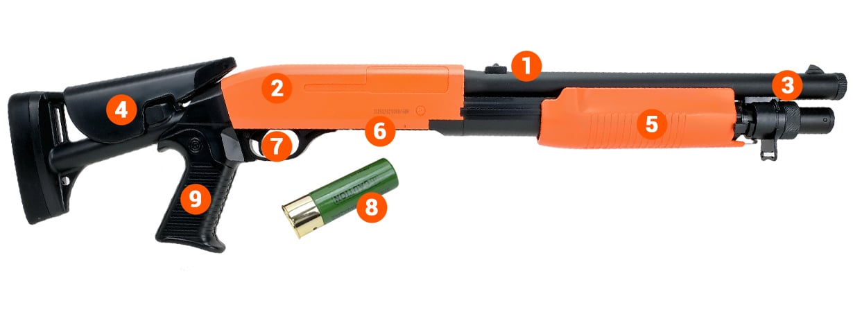 m56c orange Spring Airsoft BB Gun info