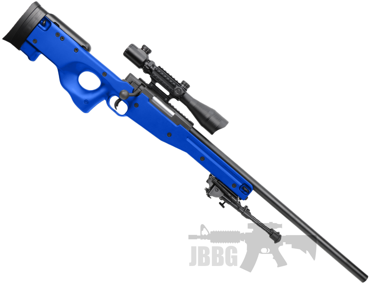 MB01 Bundle Offer Airsoft Sniper Rifle Blue Just BB Guns