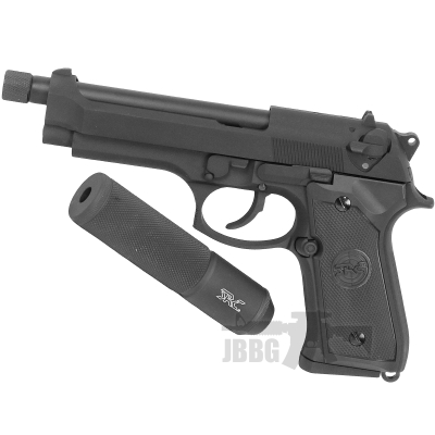 SR92 Co2 Airsoft Pistol with Silencer