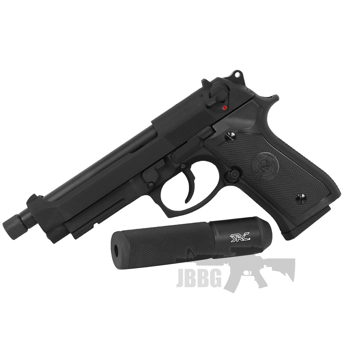 SR92 X2 Gas Airsoft Pistol with Silencer