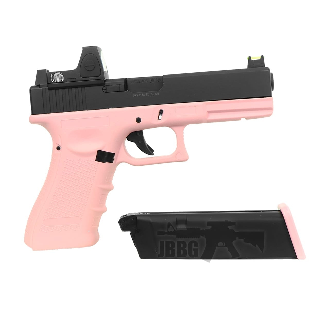 Raven EU17 Airsoft GBB Pistol Pink with BDS