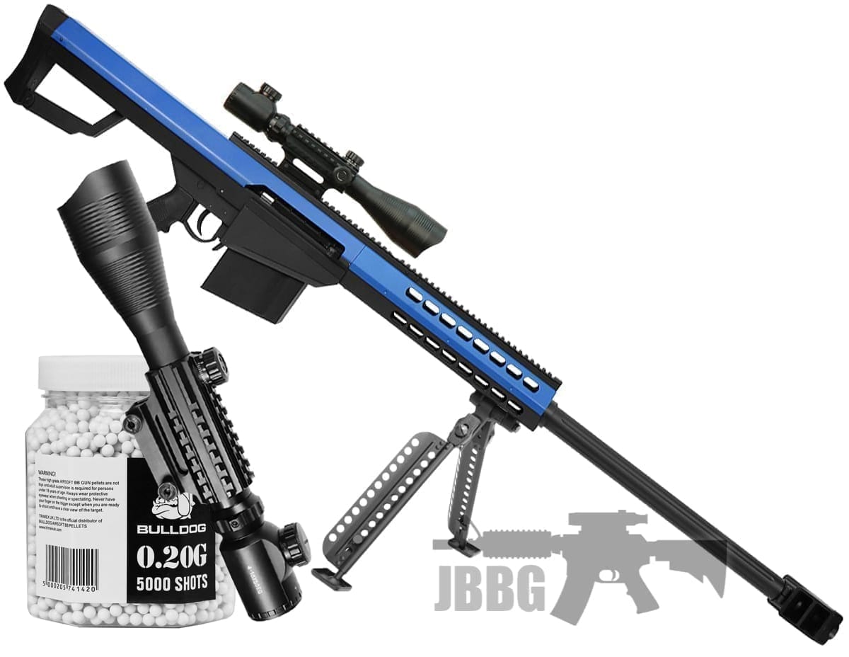 G31 Bundle Offer Airsoft Sniper Rifle Set Blue Special Offer Just BB Guns