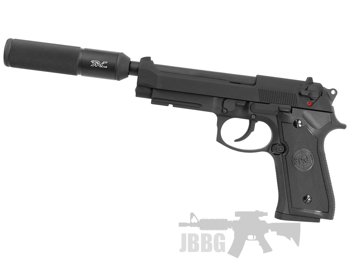 SR92 X2 Gas Airsoft Pistol with Silencer Just BB Guns