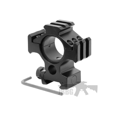 Rifle Scope Mount with Accessory Ring and Weaver Rail Mounts