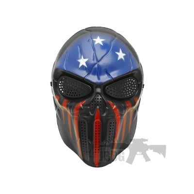 Stars and Stripes Skull Fun Mask