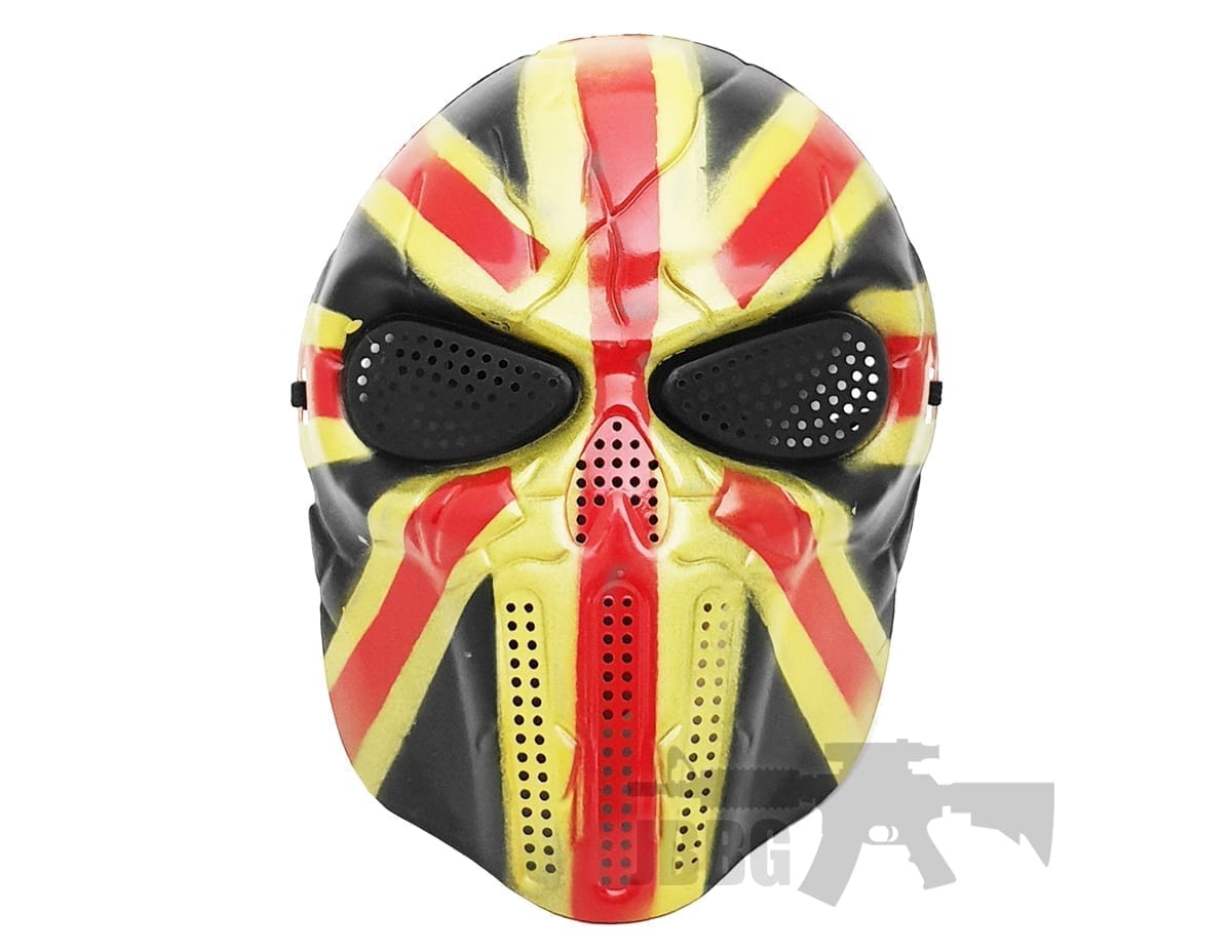 Motorcycle Halloween Full Face Skull Knight Mask Just BB Guns