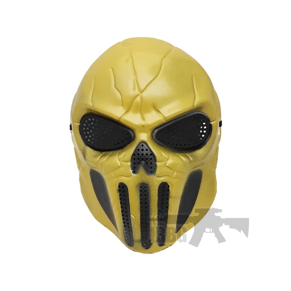 Gold Skull Skeleton Fun Face Mask