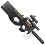 Well D90H D90 AEG Airsoft BB Gun Set BK