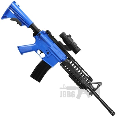 Well D96 AEG Airsoft BB Gun Set bl