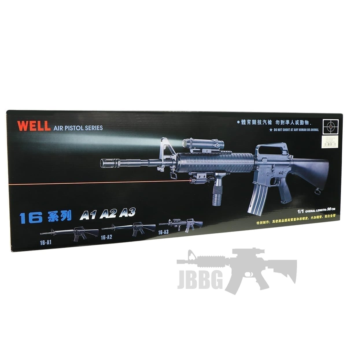 Well M16A3 Carbine Spring Airsoft Rifle