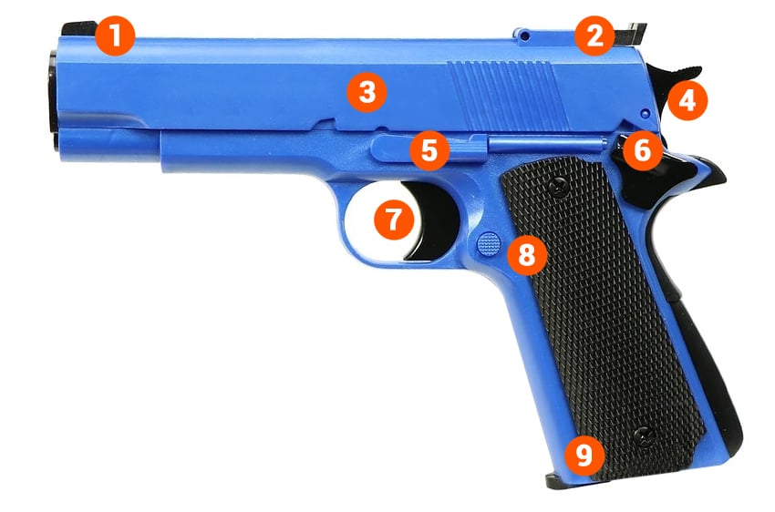 HG123 Gas Airsoft Pistol info