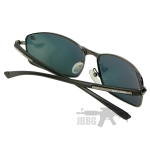 Bulldog Geomatric Sunglasses Black Red