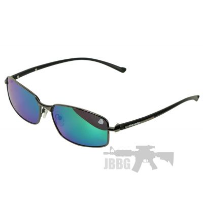 Bulldog Geomatric Sunglasses Black Blue