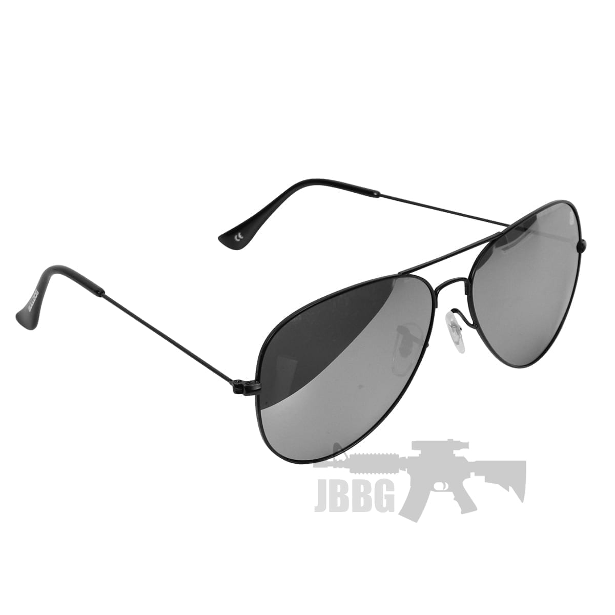 Bulldog Aviator Sunglasses Black Grey