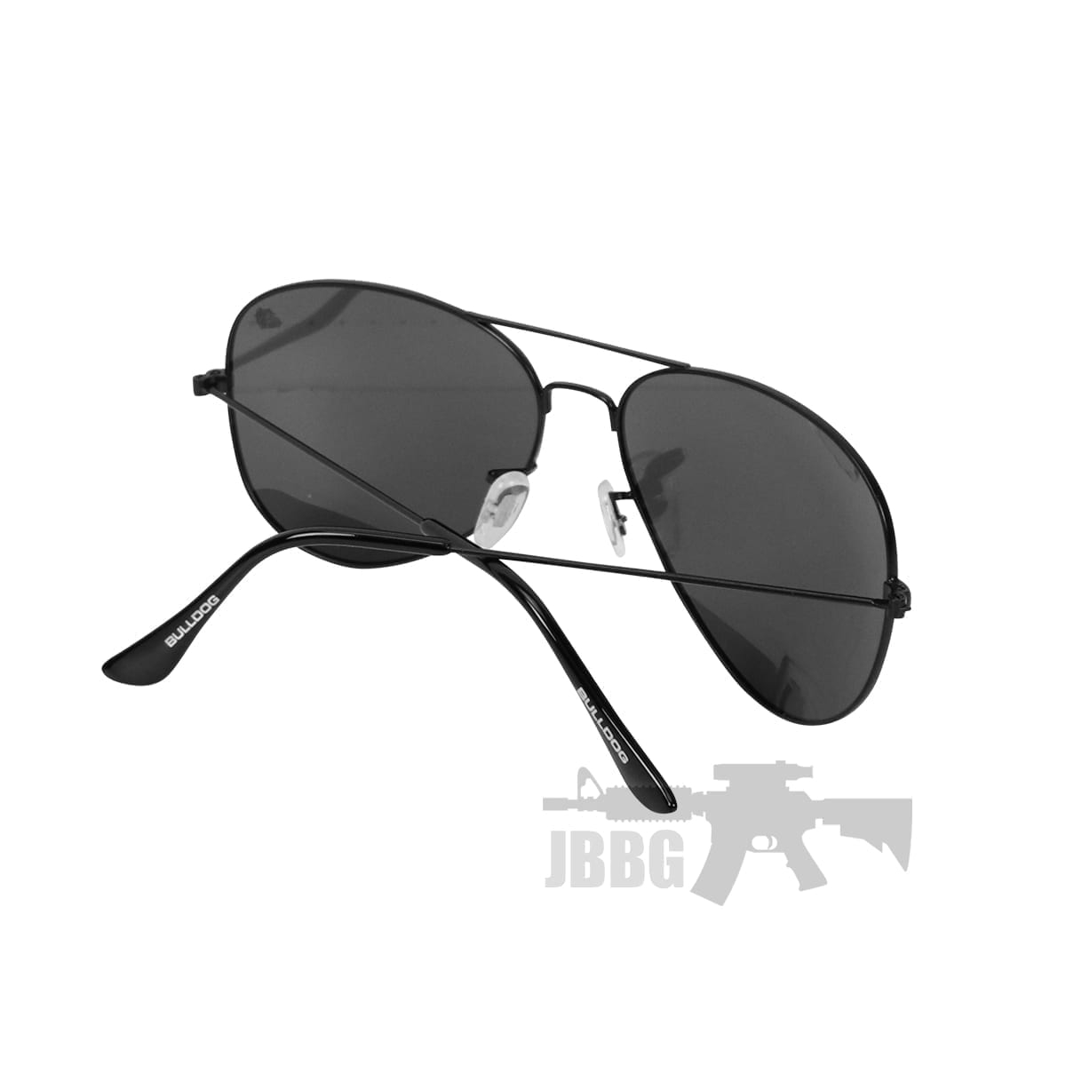 Bulldog Aviator Sunglasses Black Grey