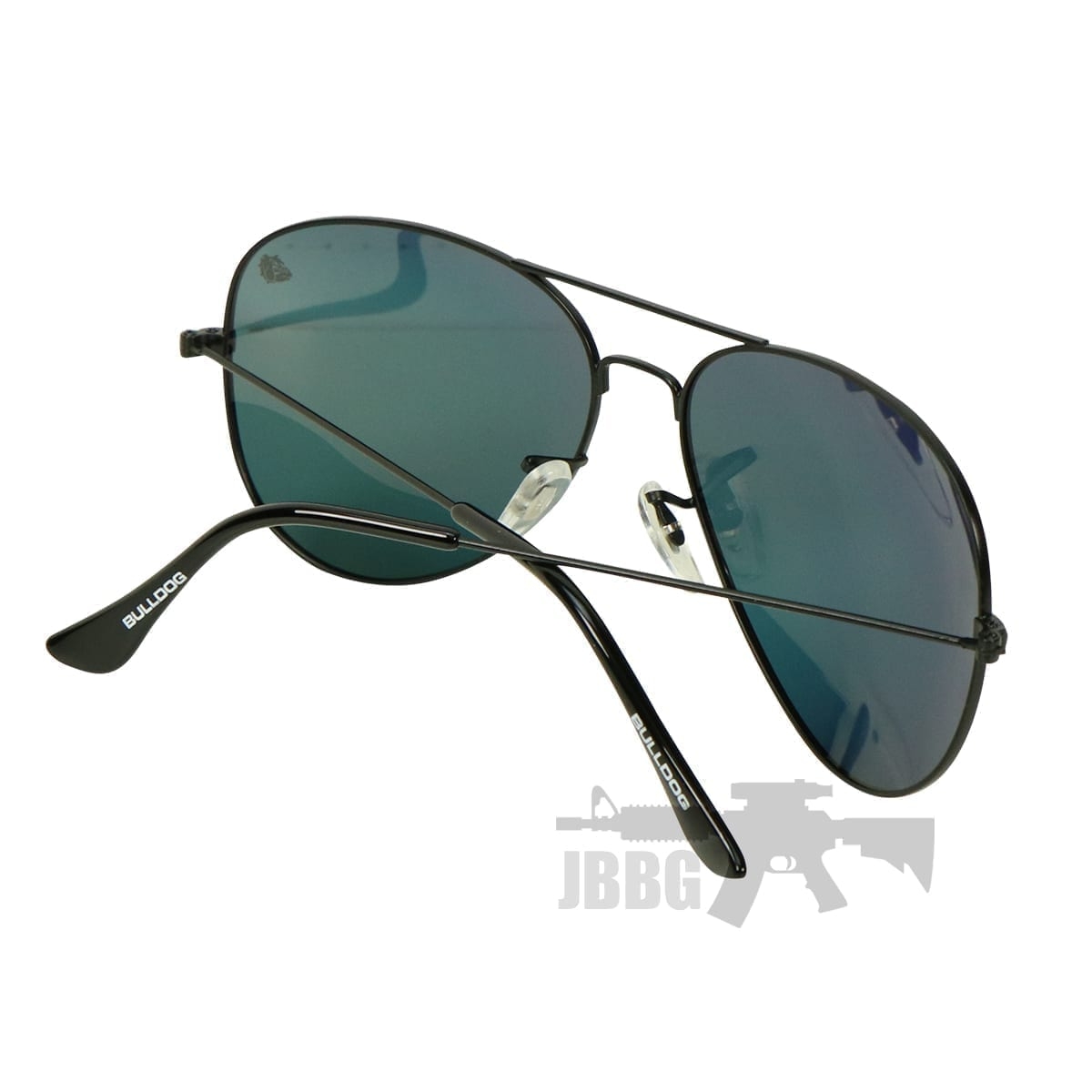Bulldog Aviator Sunglasses Black Red