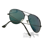 Bulldog Aviator Sunglasses Black Red