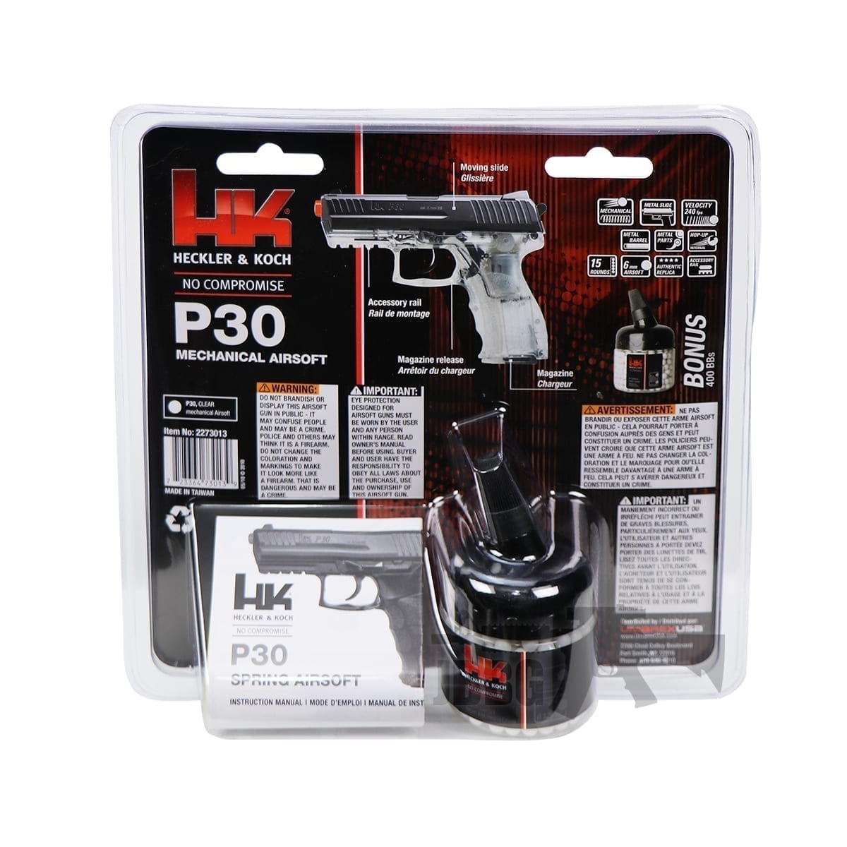 H&K P30 Spring Airsoft Pistol Just BB Guns