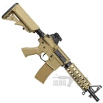 Bulldog M4PI RIS CQB Airsoft Gun tan 1
