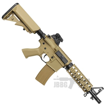 Bulldog M4PI RIS CQB Airsoft Gun tan 1