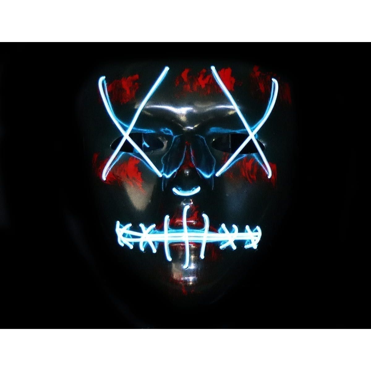 LED Purge Mask Blue X - Just BB Guns