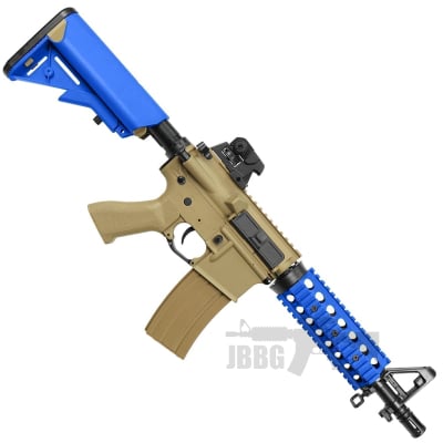 Bulldog M4PI RIS CQB Airsoft Gun tan bl 1