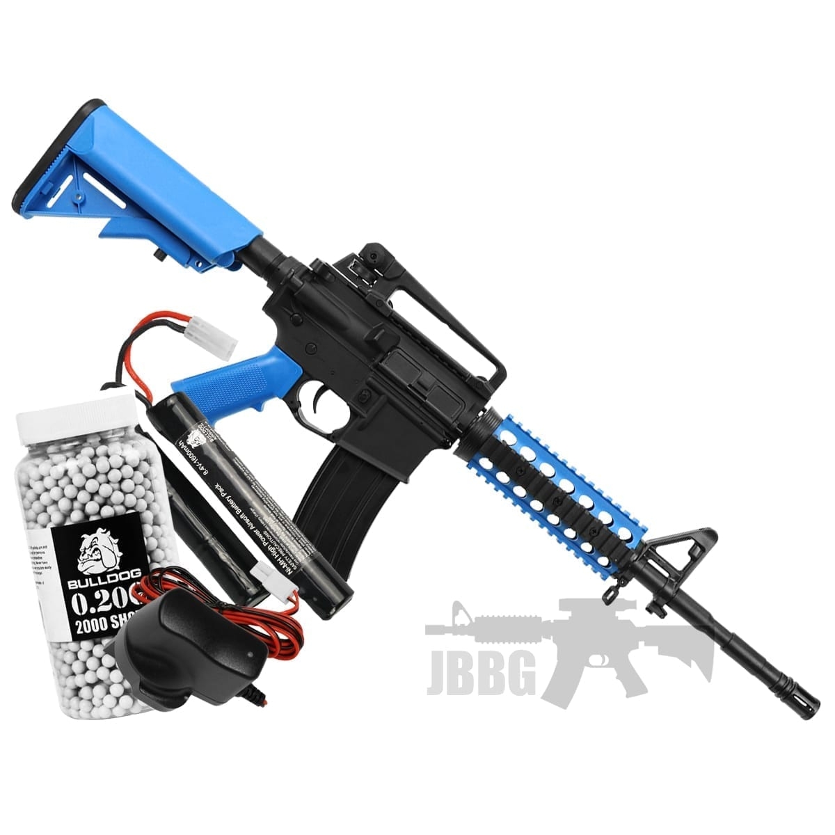 Bundle Offer Bulldog M4PG RIS Airsoft Starter Set Just BB Guns