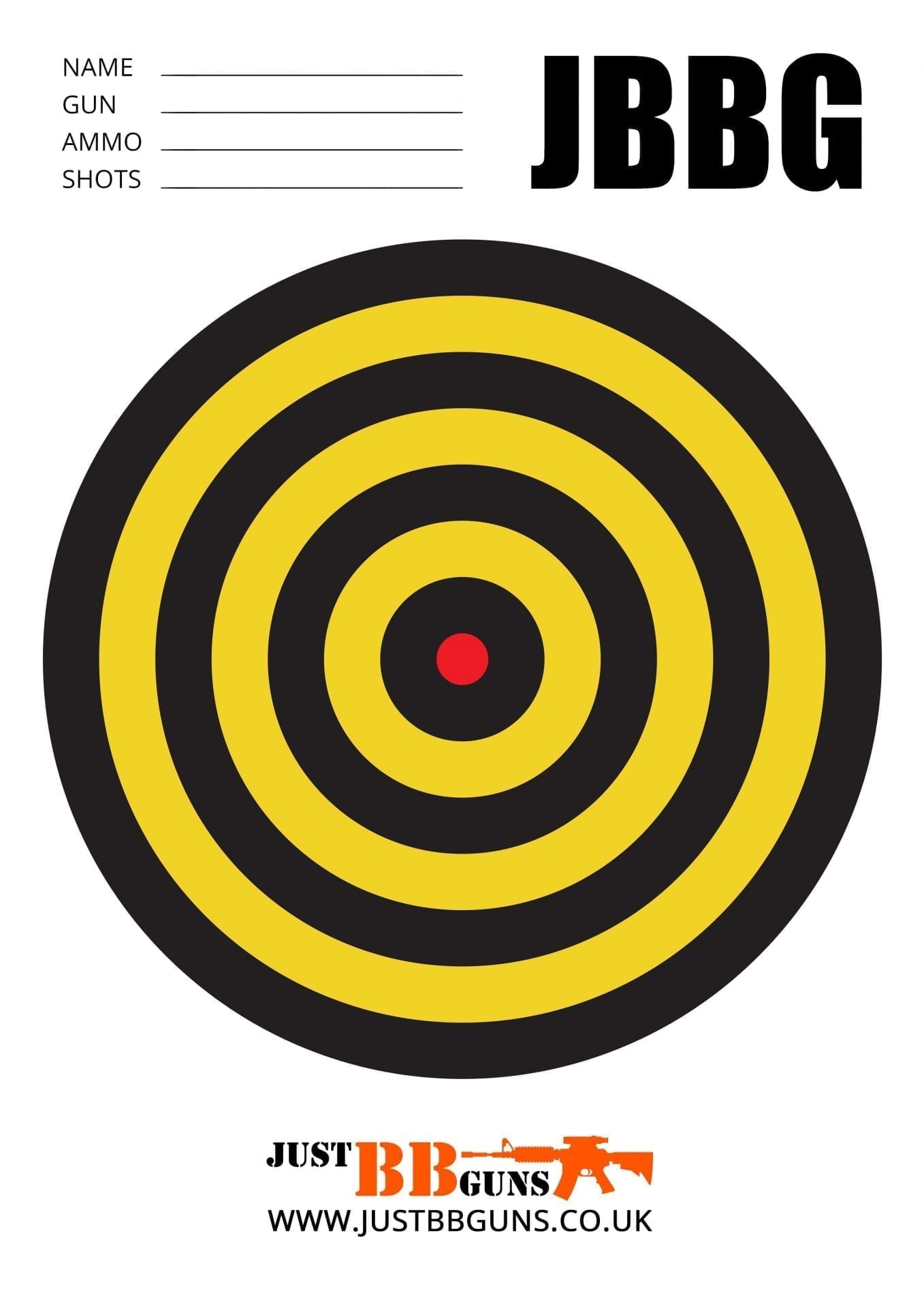 free targets just bb guns airsoft targets to download and print